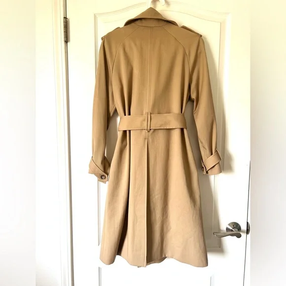 Sezane Scott Trench Coat Camel - Size 36 - Picture 7 of 8